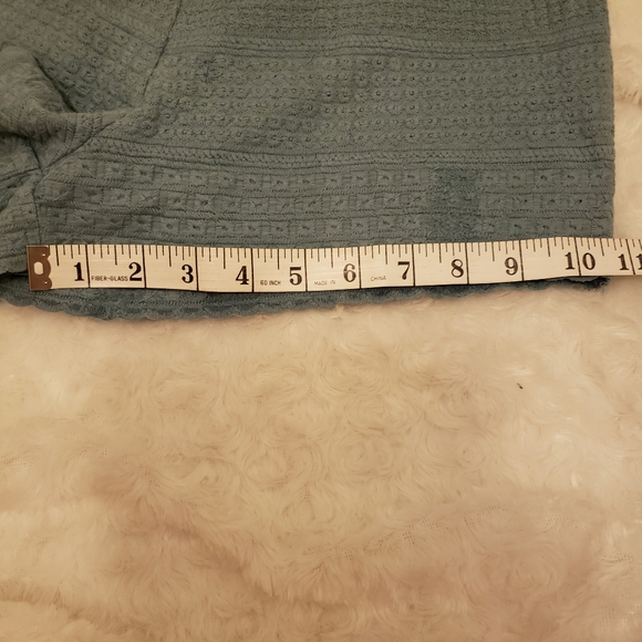 Free People Turquoise Textured Embroidered Shorts New with tag Sz 4 - Picture 7 of 11